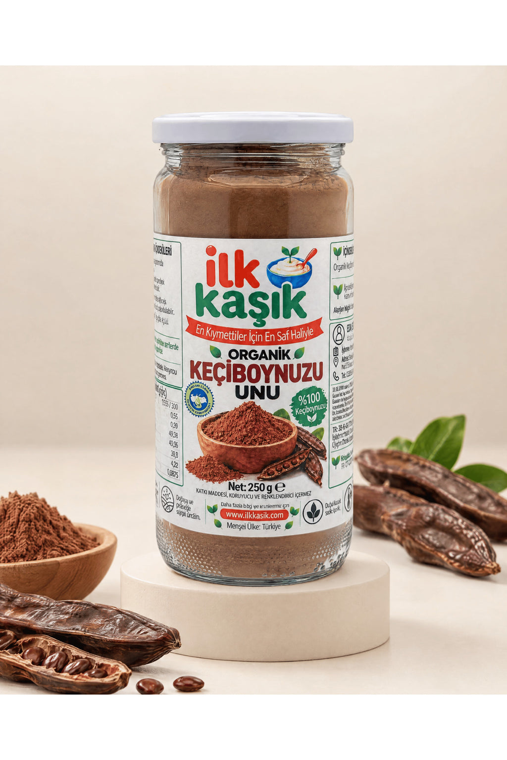 Organik Keçiboynuzu Unu 250 g – İlk Kaşık (2)