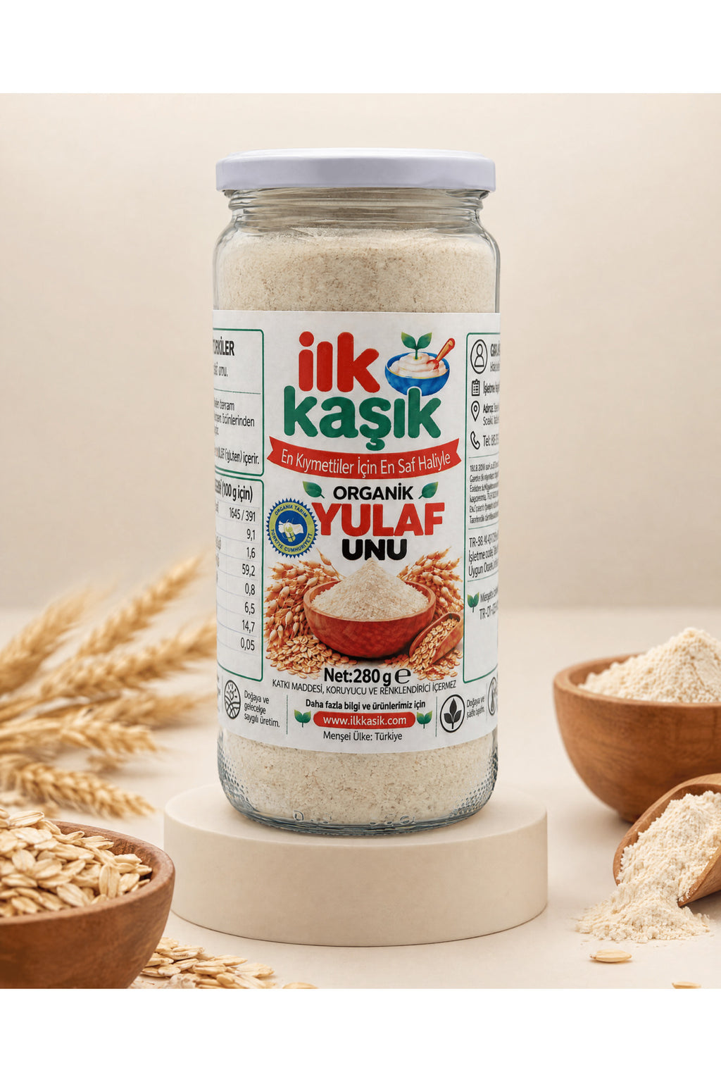 Organik Tam Yulaf Unu 280 g – İlk Kaşık (3)