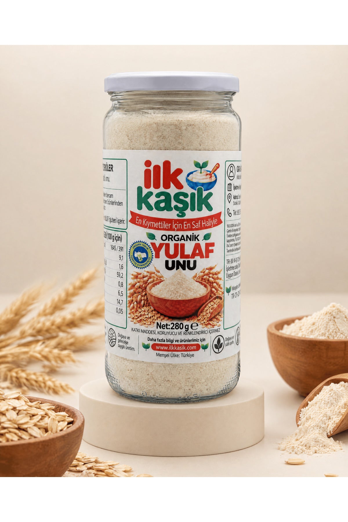 Organik Tam Yulaf Unu 280 g – İlk Kaşık (3)