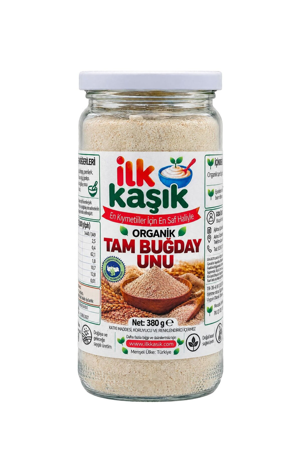 Organik Tam Buğday Unu 380 g – İlk Kaşık (2)