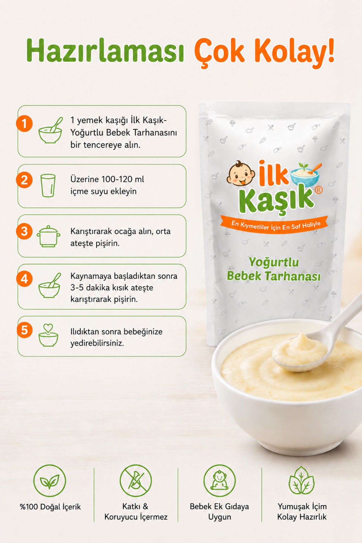 Yoğurtlu Tarhana Karışımı 125 g – İlk Kaşık (4)