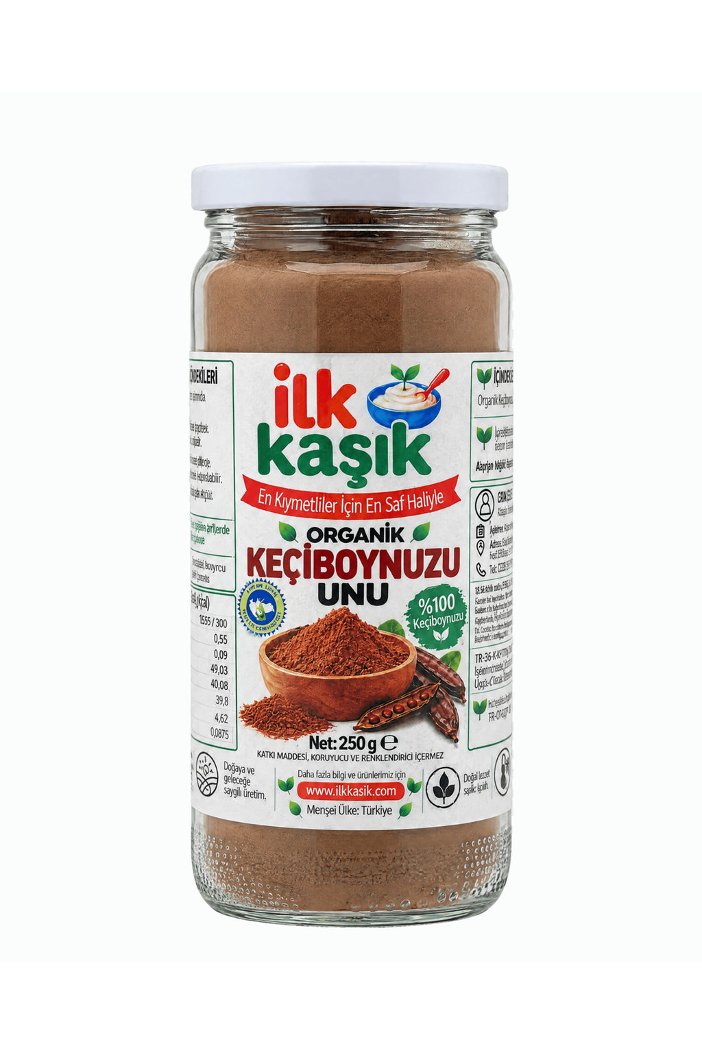 Organik Keçiboynuzu Unu 250 g – İlk Kaşık