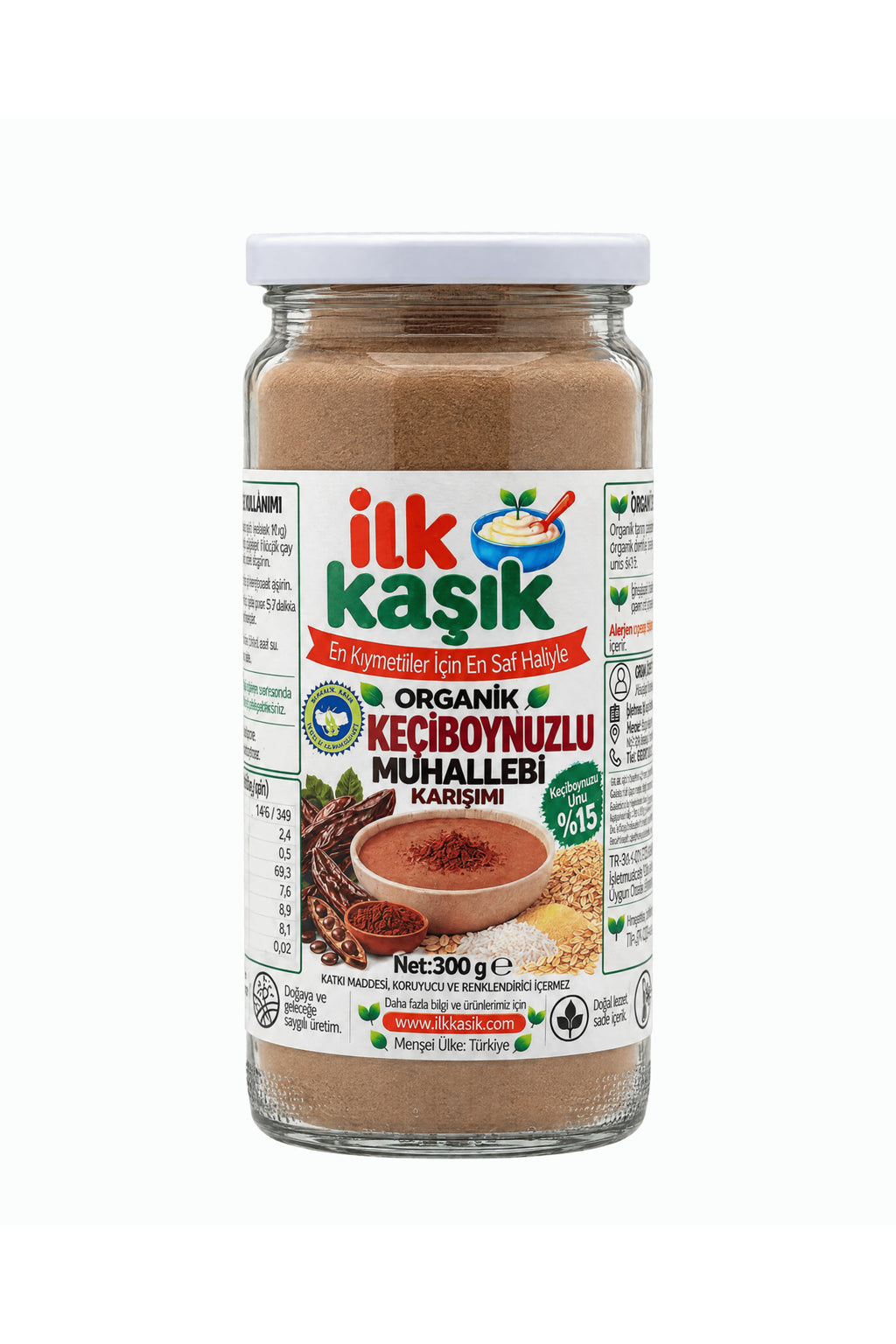 Organik Keçiboynuzlu Muhallebi Karışımı 300 g – İlk Kaşık (2)