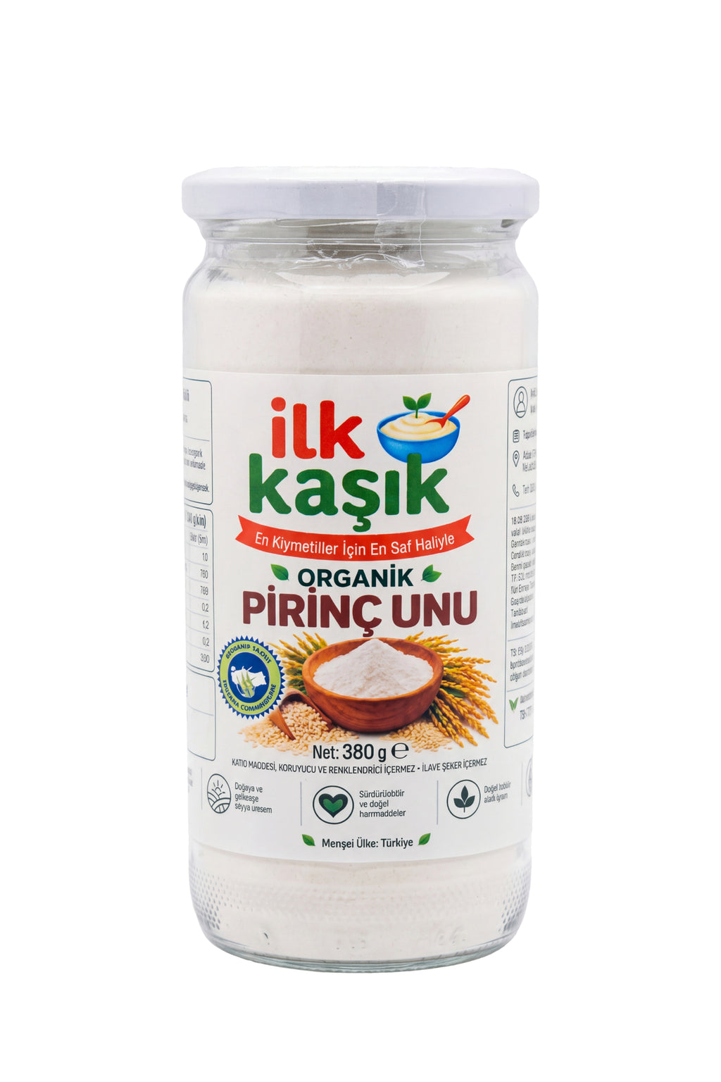 Organik Pirinç Unu 380 g – İlk Kaşık
