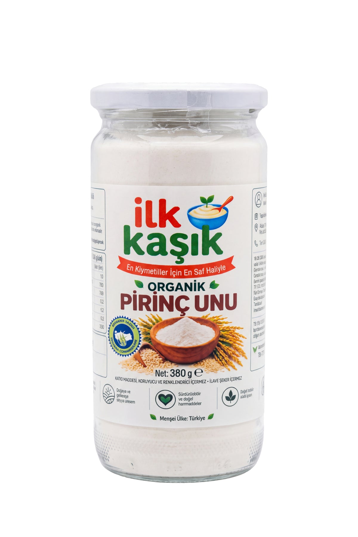 Organik Pirinç Unu 380 g – İlk Kaşık