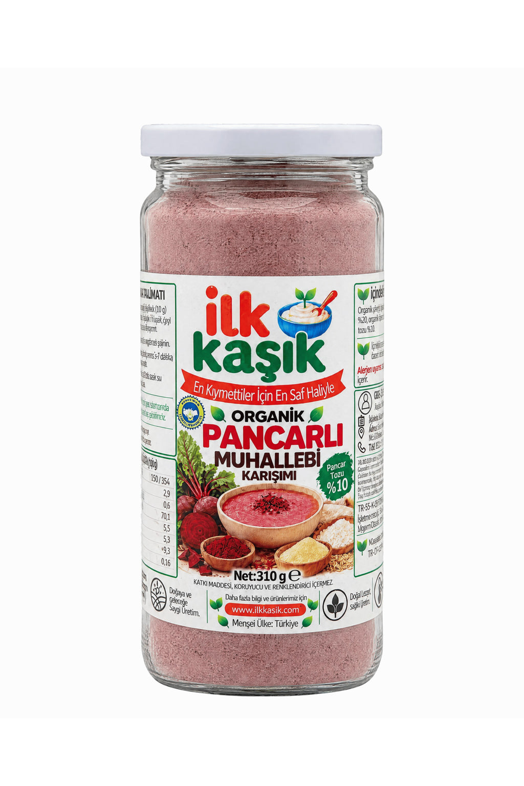 Organik Pancarlı Muhallebi Karışımı 310 g – İlk Kaşık