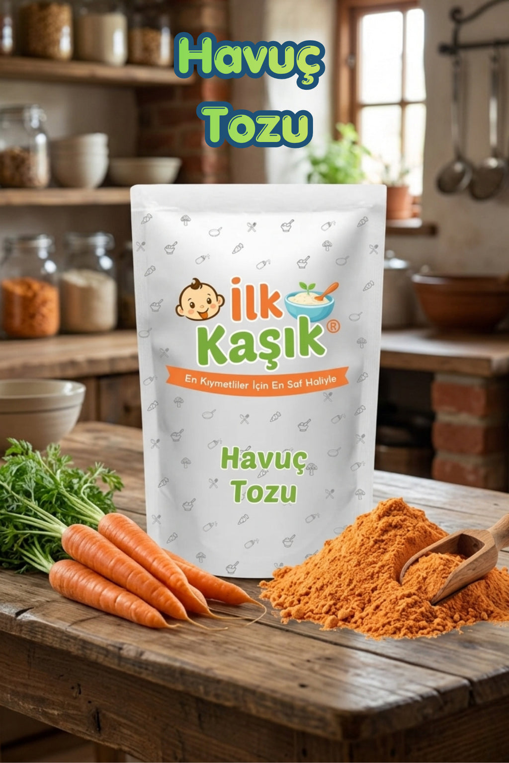 Havuç Tozu 100 g – İlk Kaşık