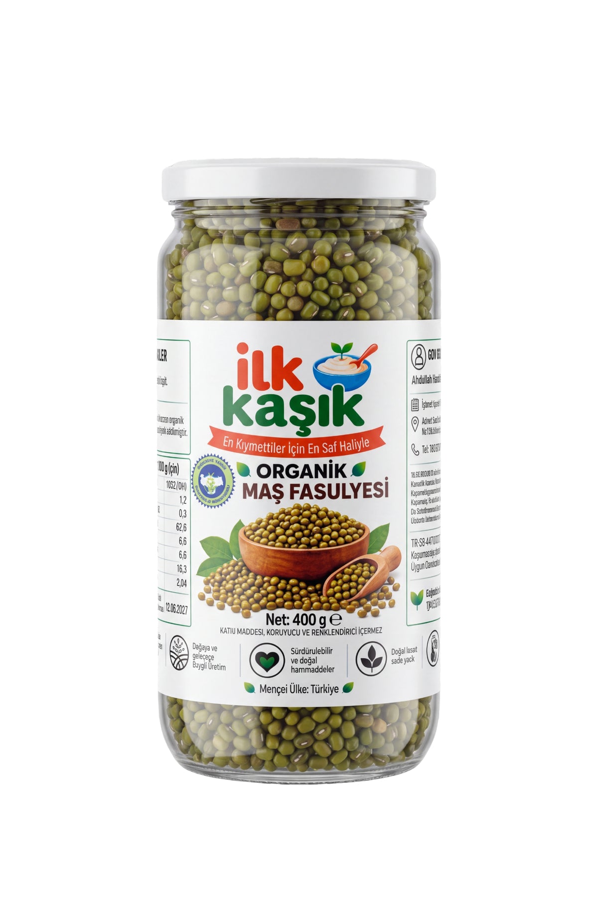 Organik Maş Fasulyesi 400 g – İlk Kaşık
