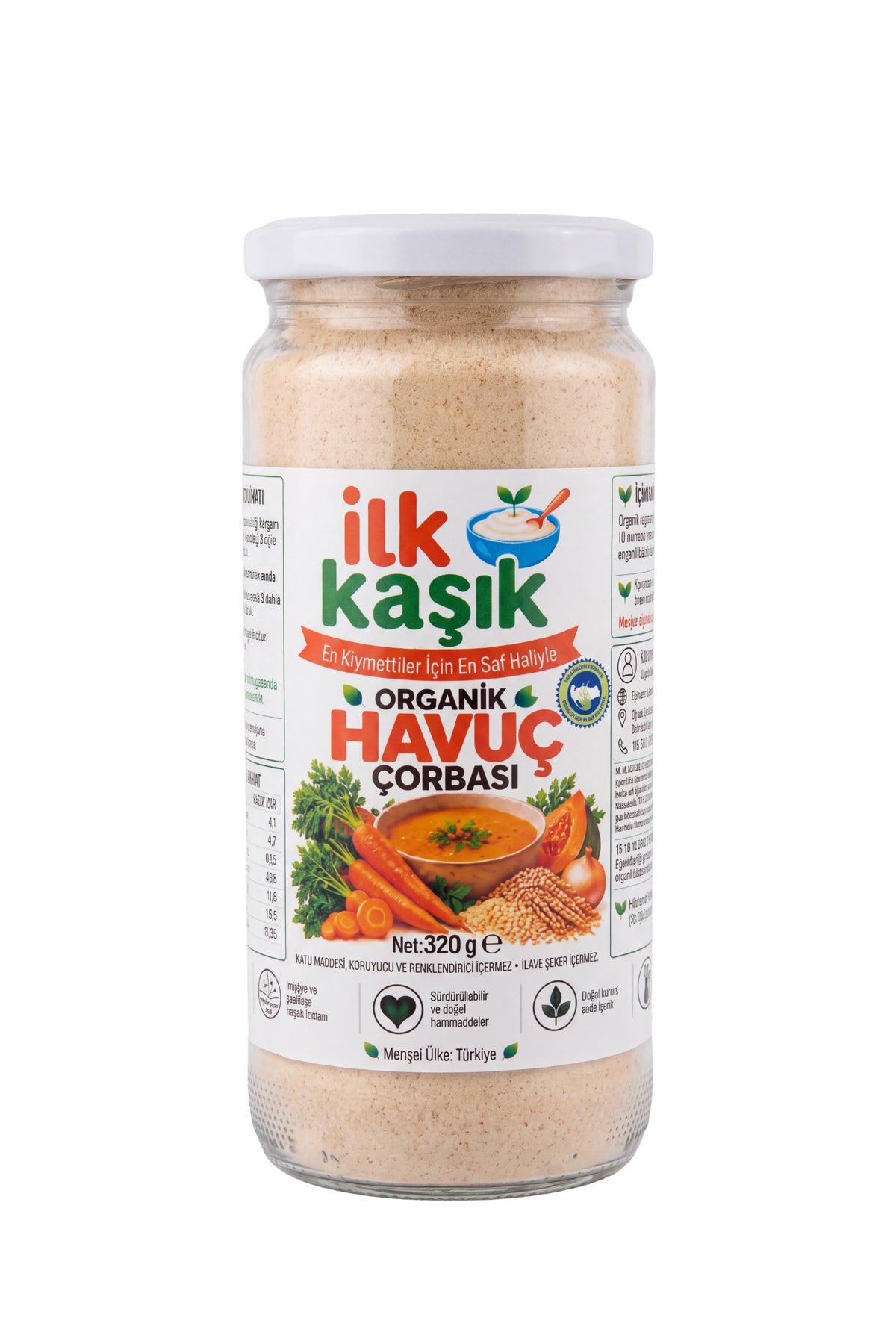 Organik Havuç Çorbası Karışımı 320 g – İlk Kaşık